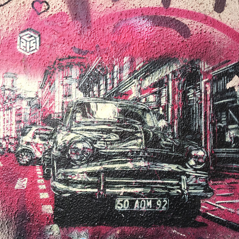 Street art Stencil pochoir c215