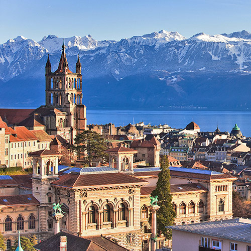 Lausanne tourism monuments Cathedral city